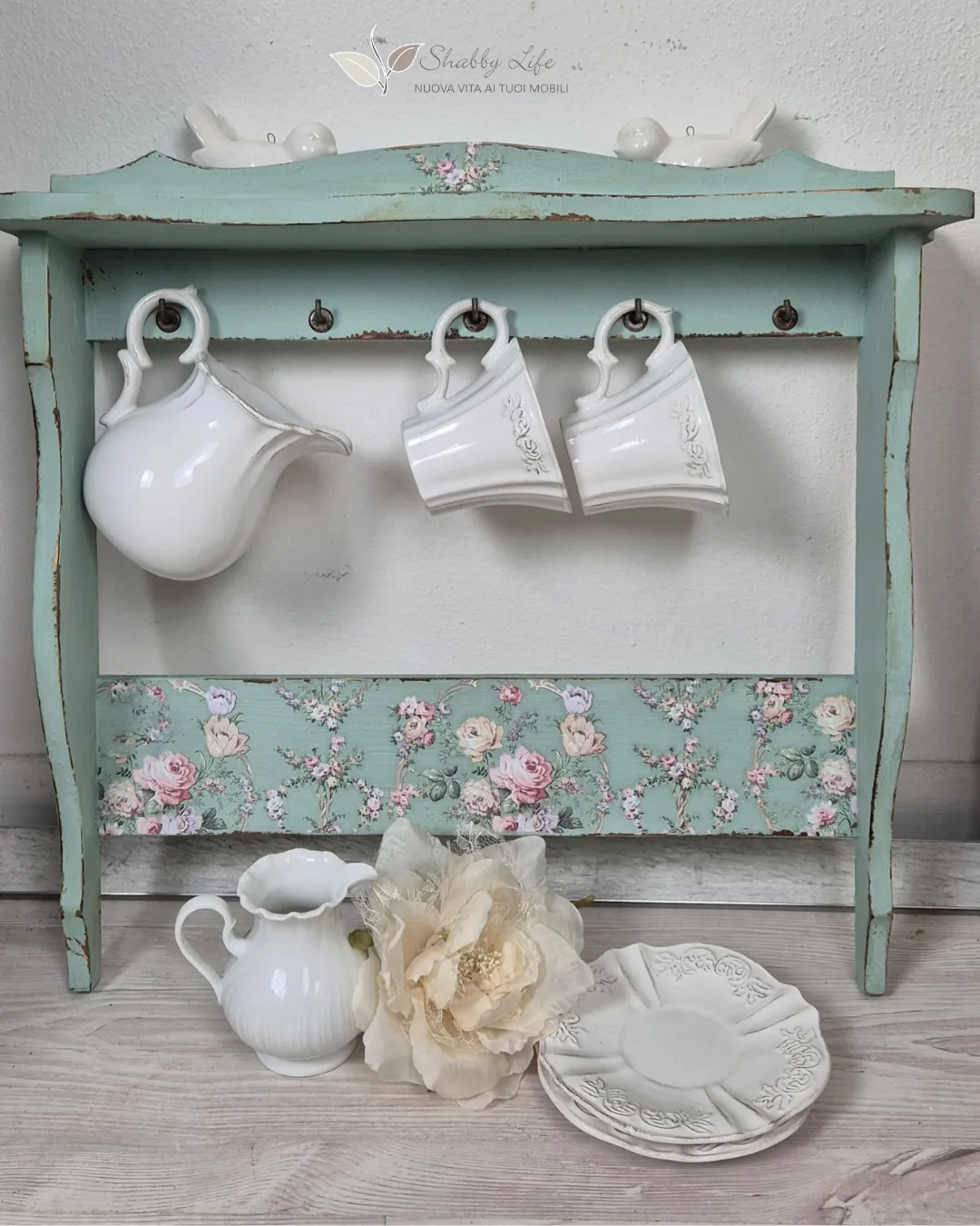 piccola mensola shabby chic